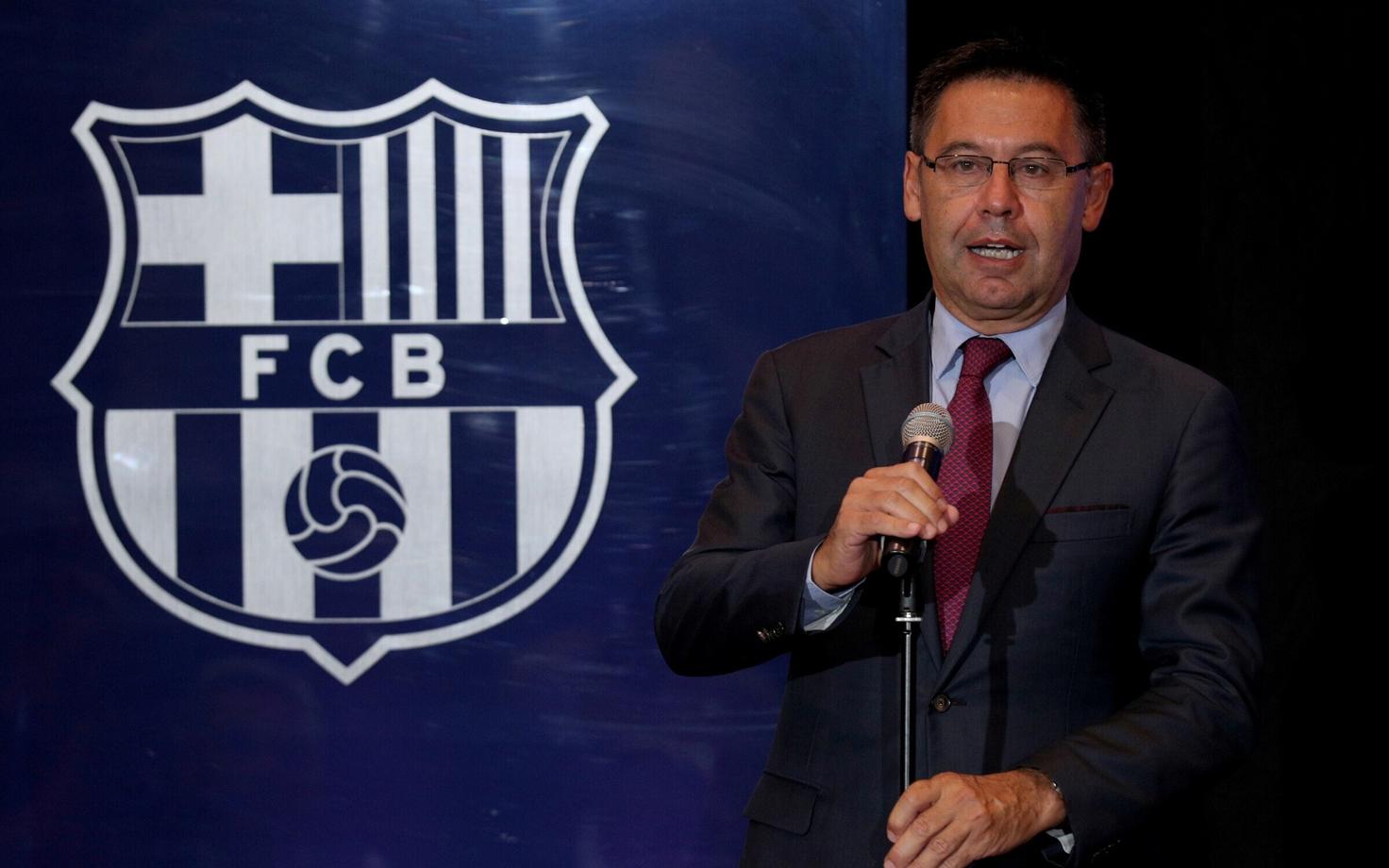FC Barcelona president Josep Maria Bartomeu