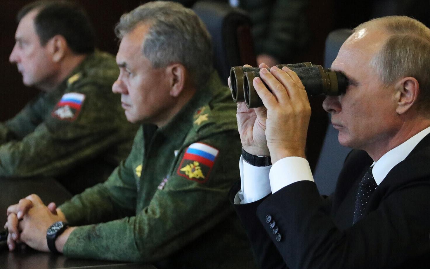 Venemaa president Vladimir Putin õppusel Zapad.