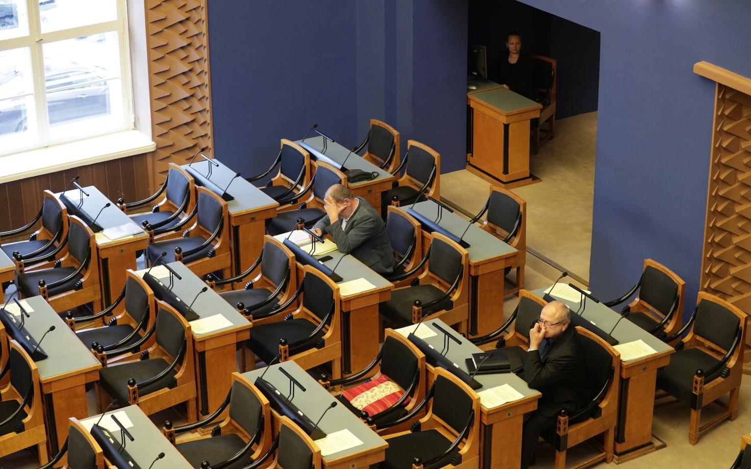 Riigikogu istung.