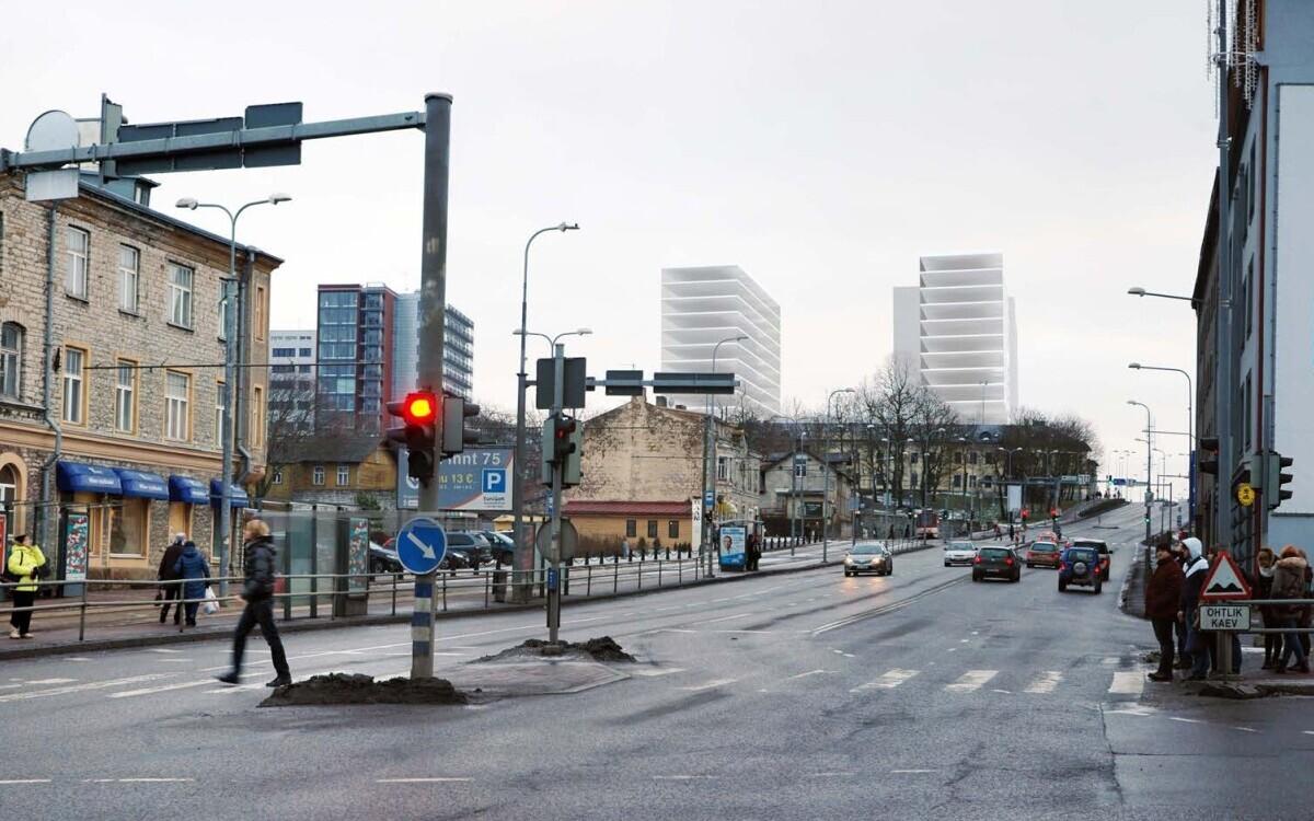 Sossi mäele kerkib kõrghoonestus.