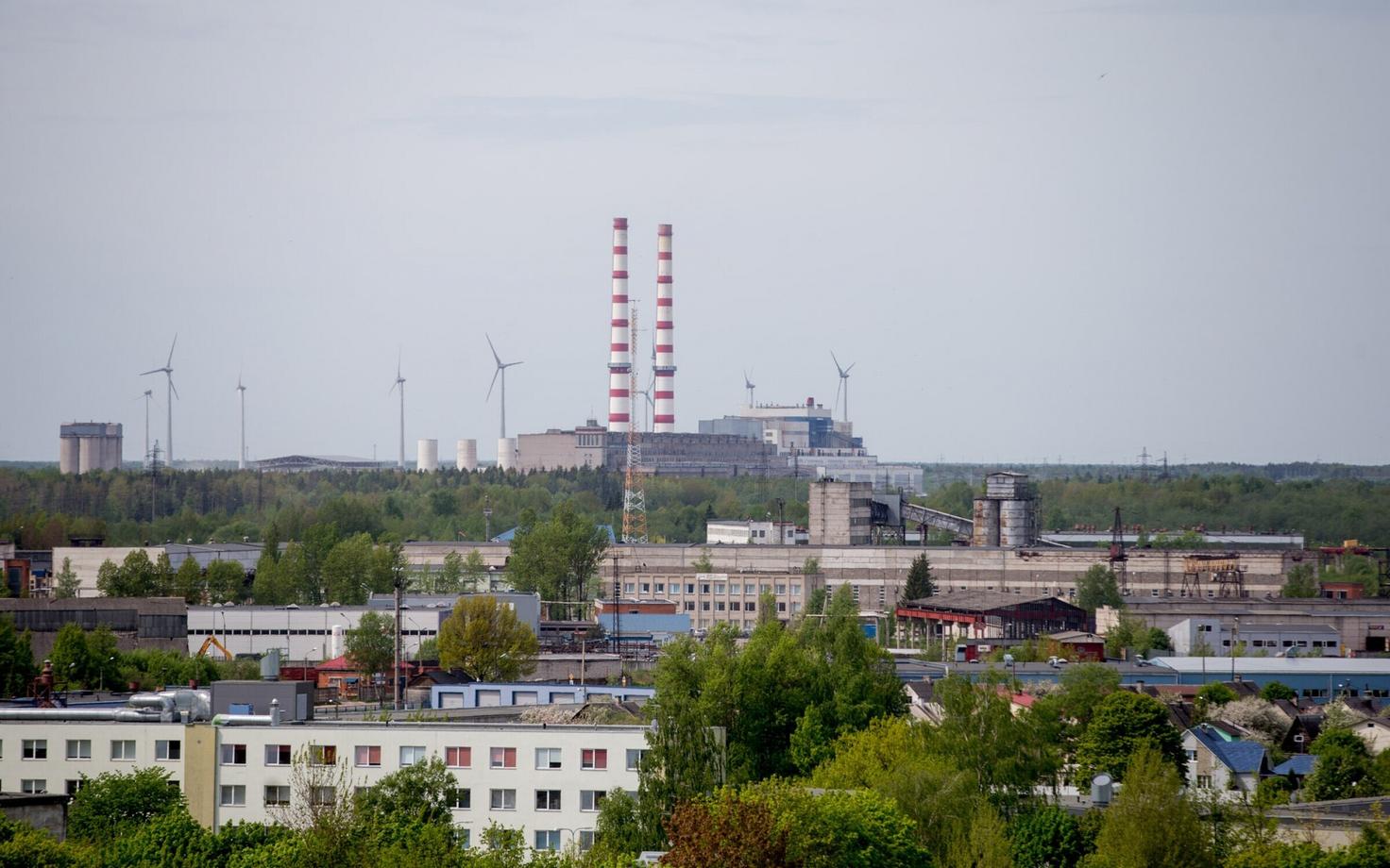 Vaade Narva elektrijaamale