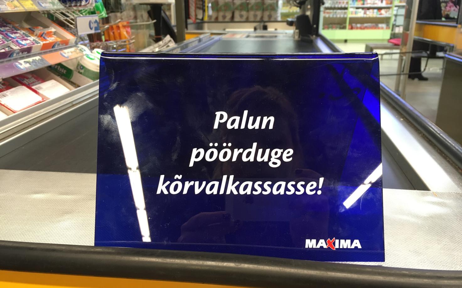 Maxima kaupluses.