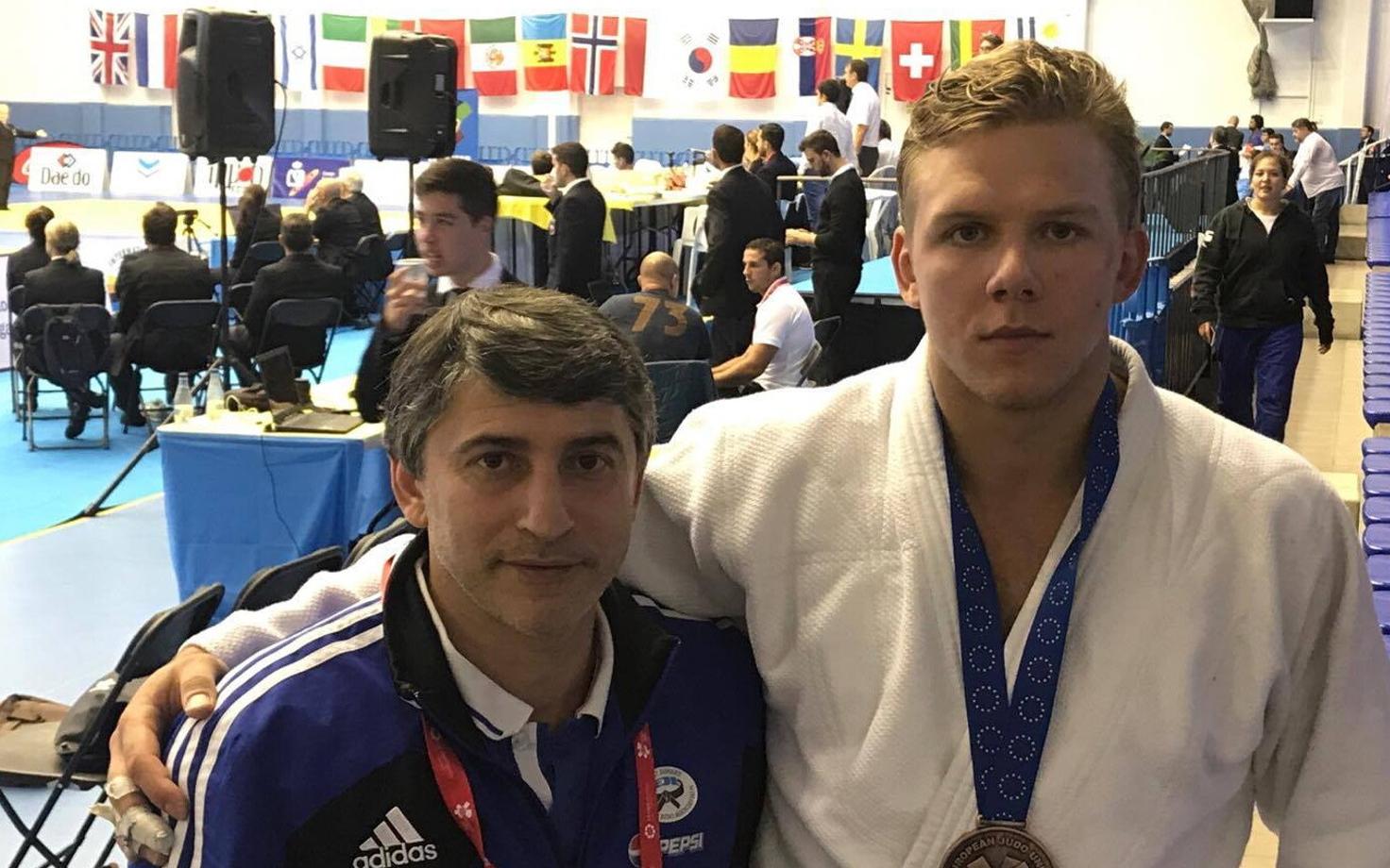 Treener Vladimir Stepanjan ja Klen-Kristofer Kaljulaid