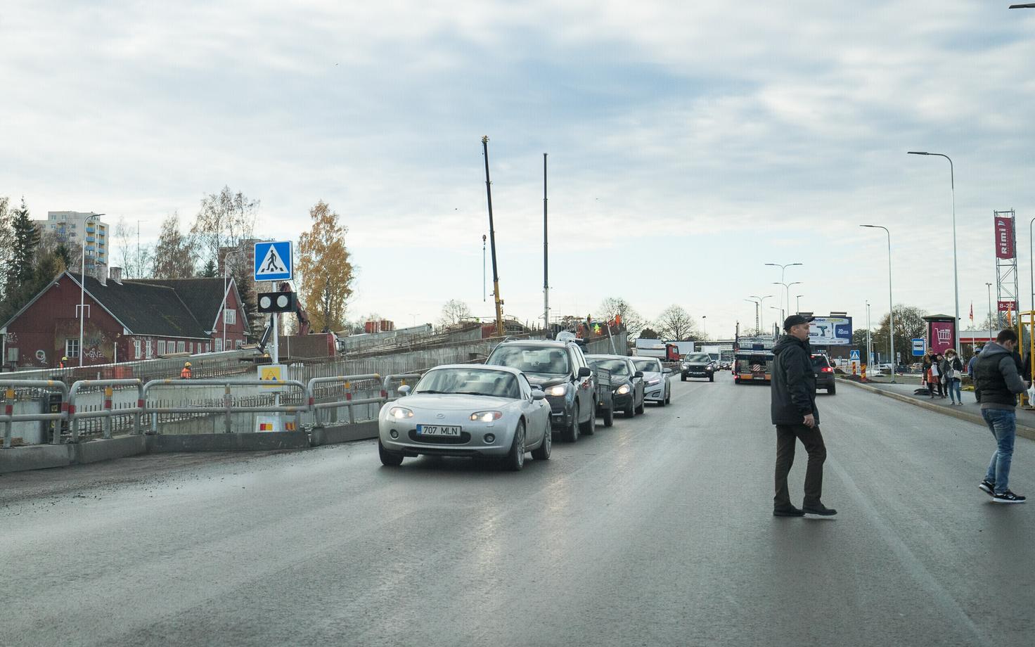Развязка Хааберсти в Таллинне 3 ноября.
