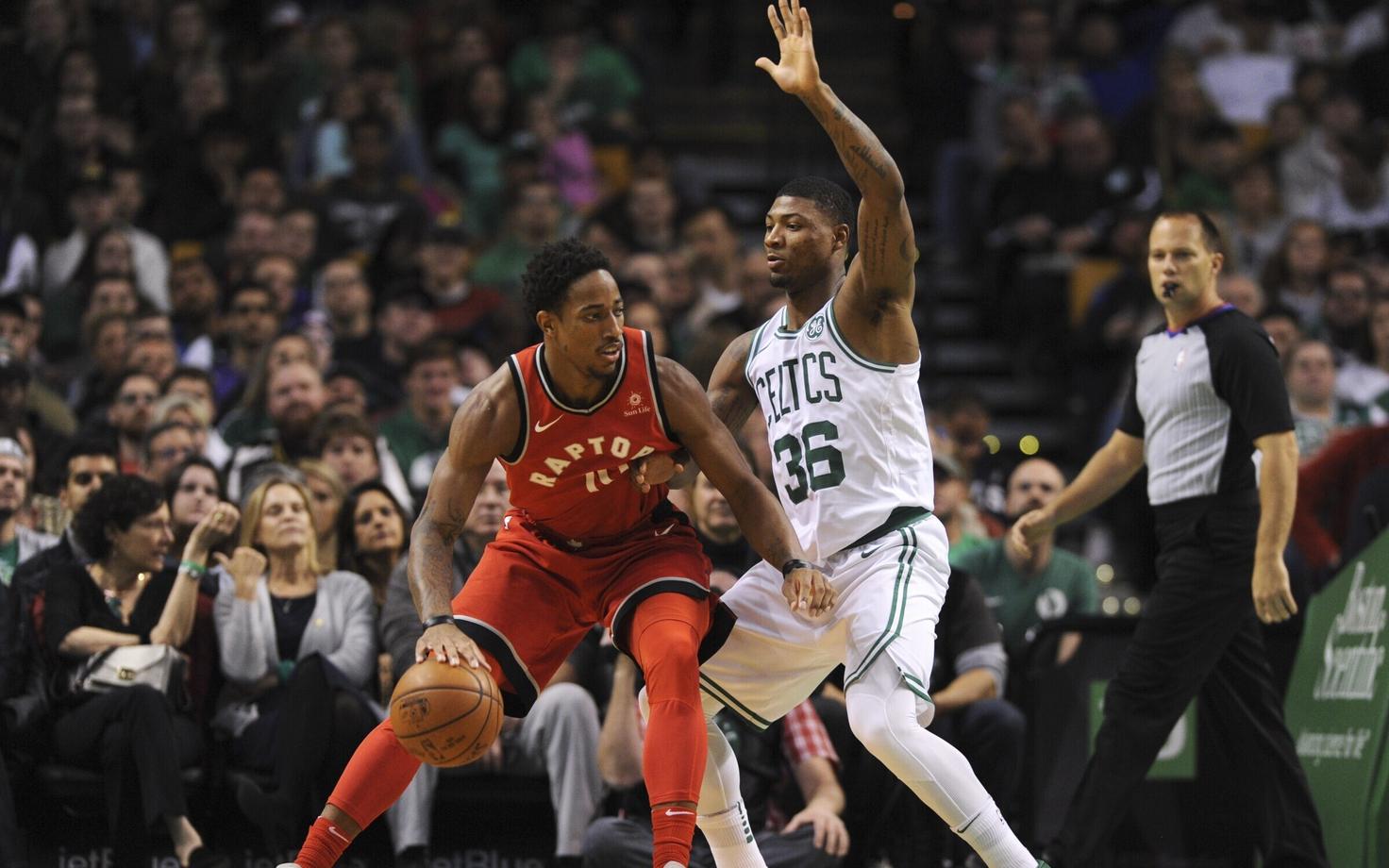 DeMar DeRozan (palliga) Marcus Smarti vastu