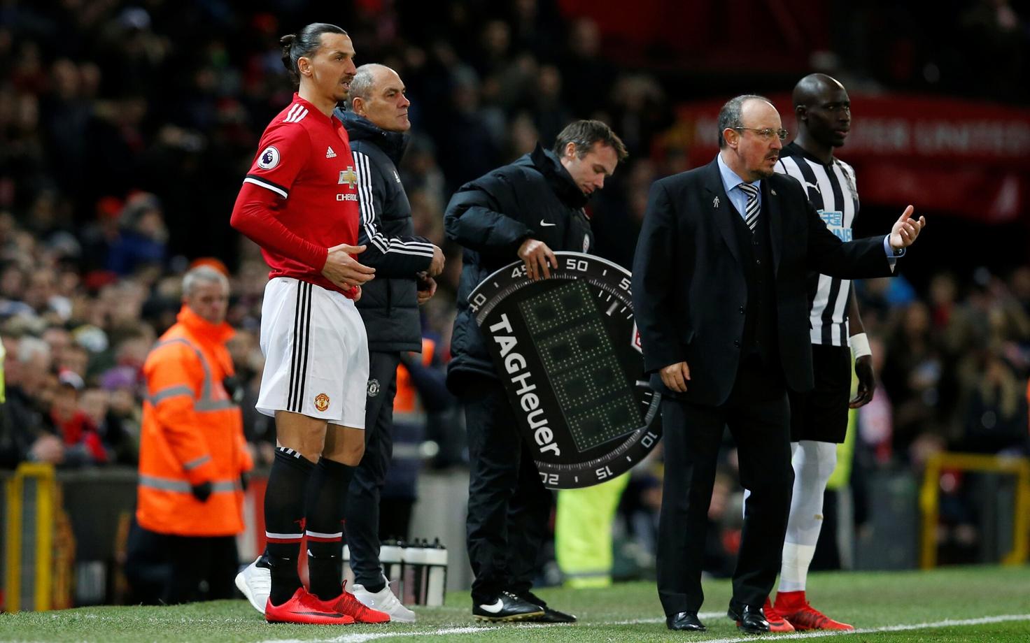 Zlatan Ibrahimovic (vasakul) ja Rafael Benitez