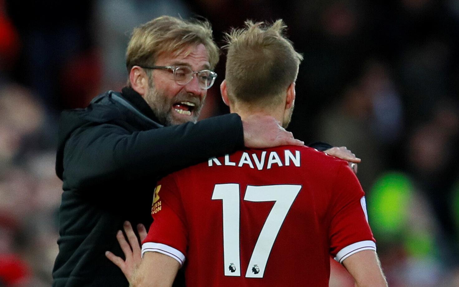 Jürgen Klopp ja Ragnar Klavan