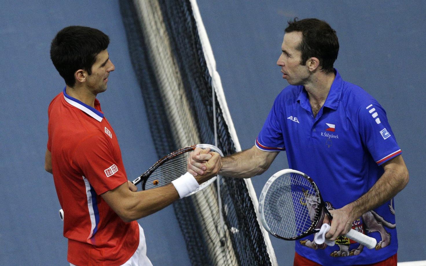 Novak Djokovic (vasakul) ja Radek Stepanek
