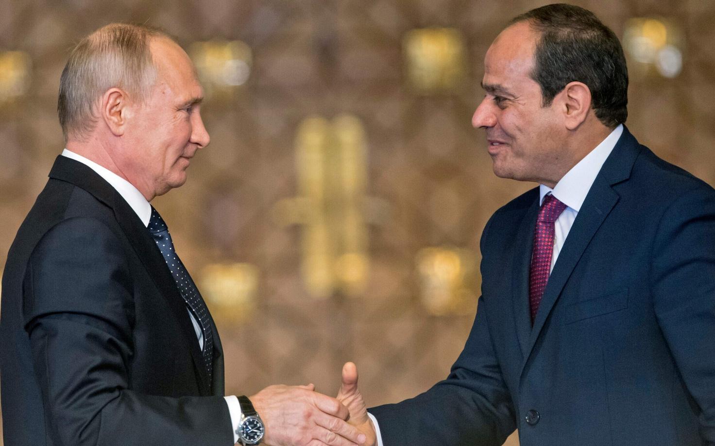Владимир Путин и Абдель Фаттах ас-Сиси.