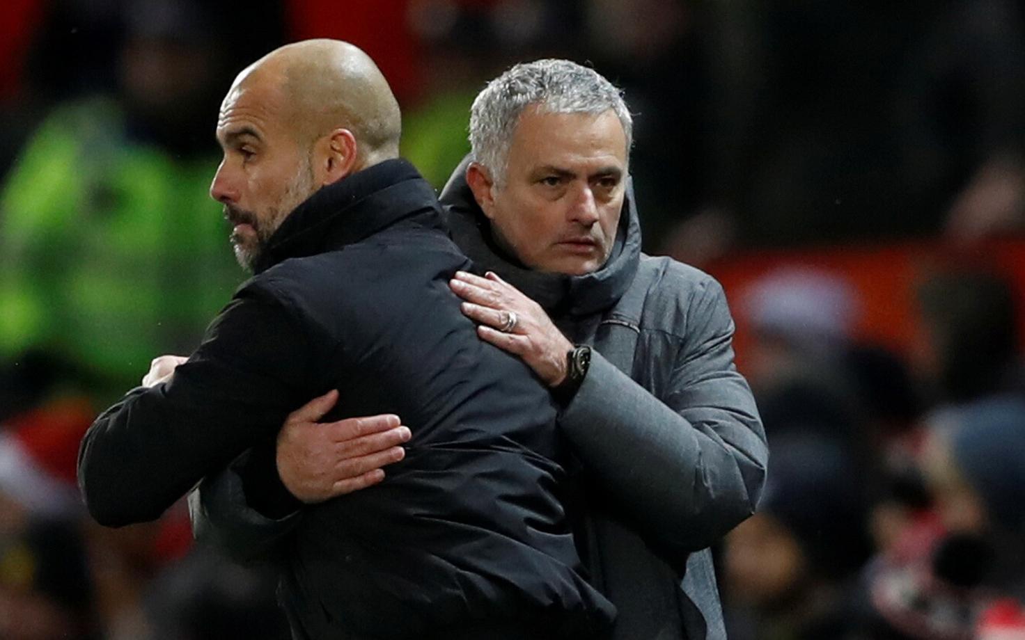 Pep Guardiola ja Jose Mourinho