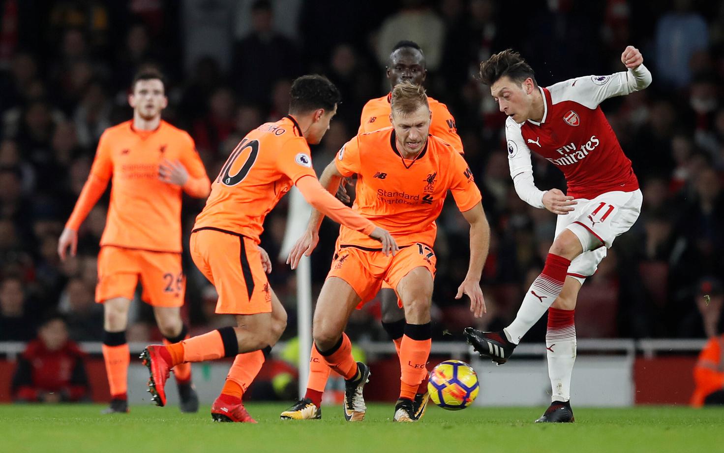 Philippe Coutinho, Ragnar Klavan, Mesut Özil