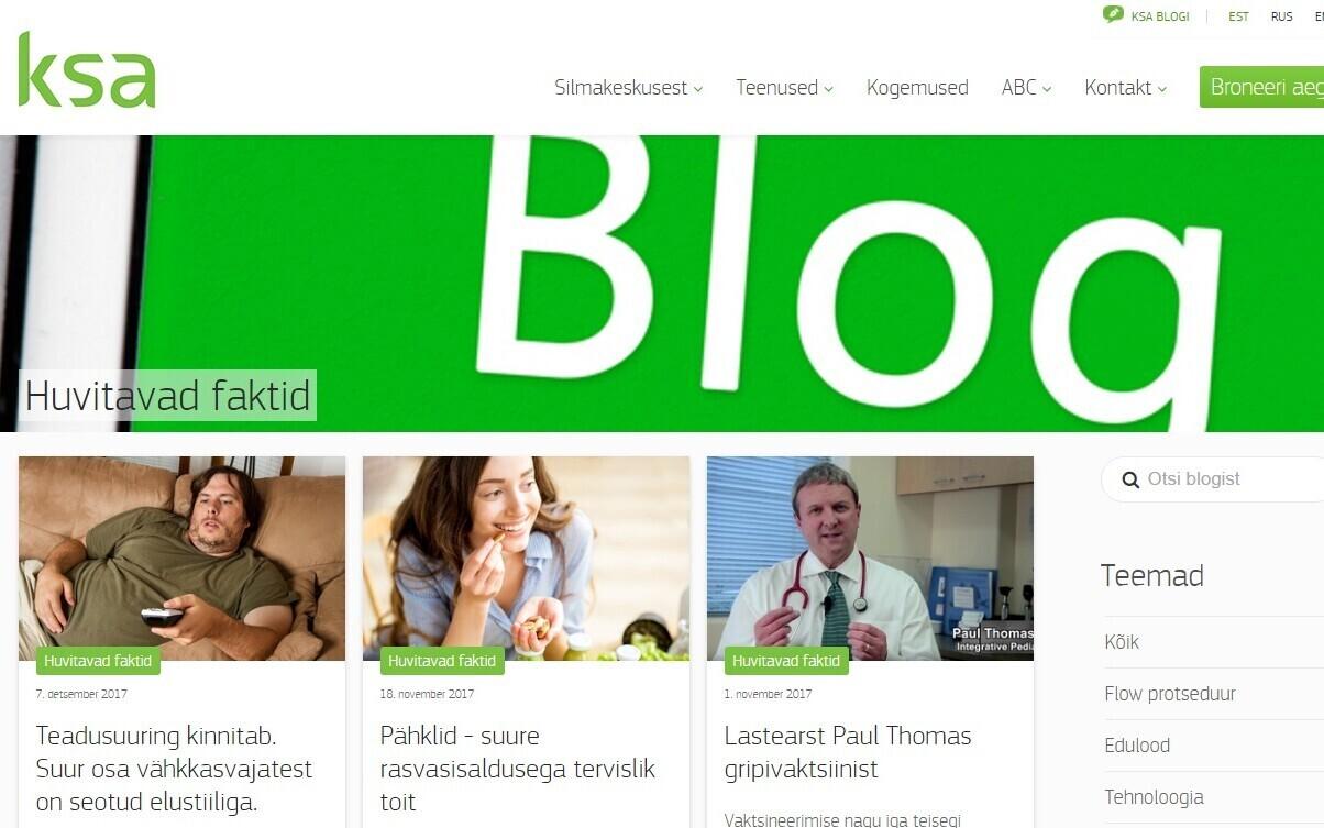 KSA silmakeskuse blogi