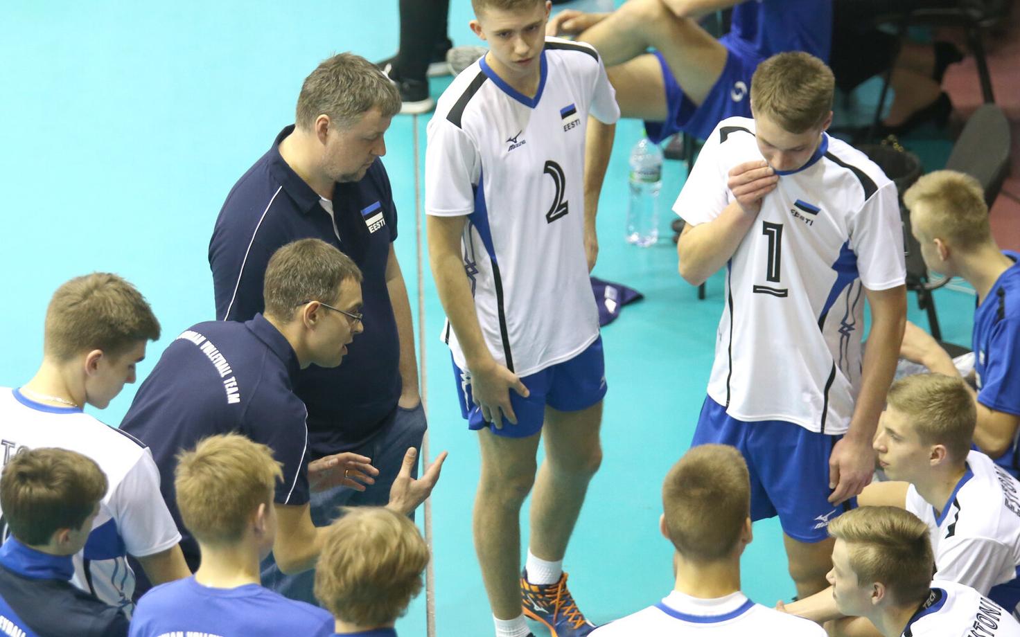 Eesti U-18 noormeeste võrkpallikoondis.