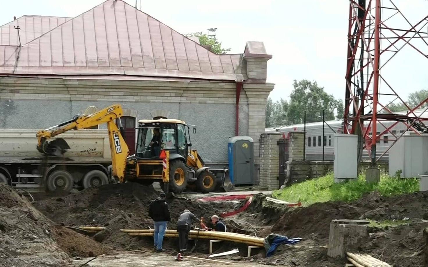 Строительство пассажирского терминала в Нарве началось в июне 2017 года.