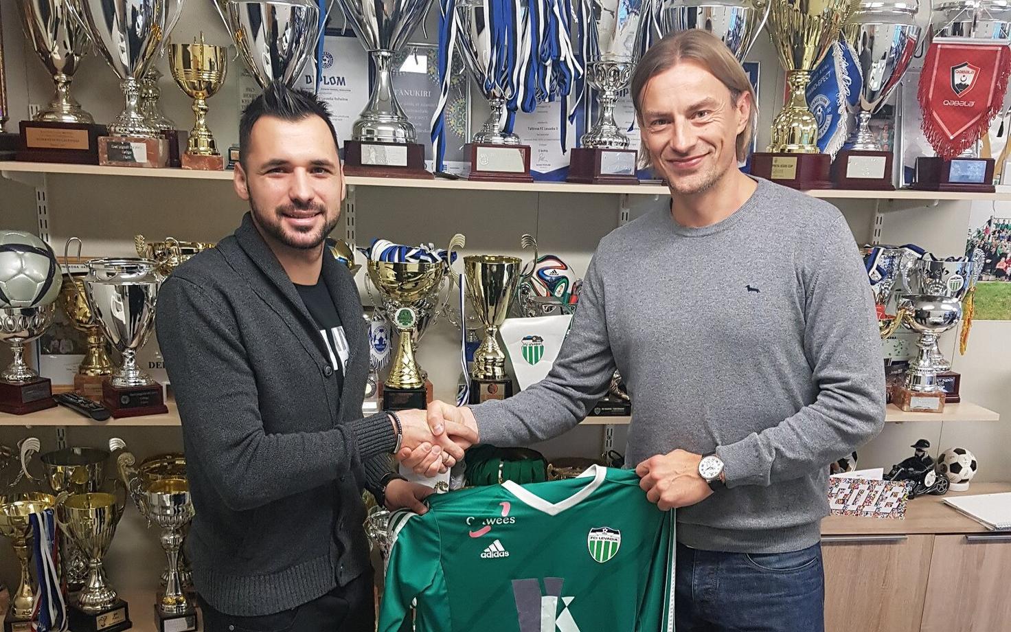 Muamer Svraka ja Levadia spordidirektor Sergei Pareiko