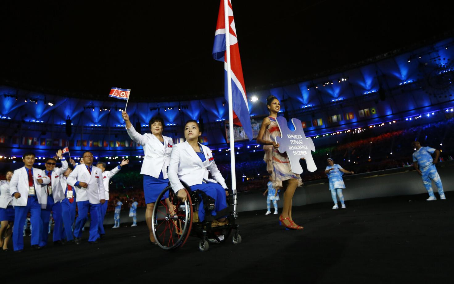 Põhja-Korea 2016 Rio paralümpiamängude avatseremoonial