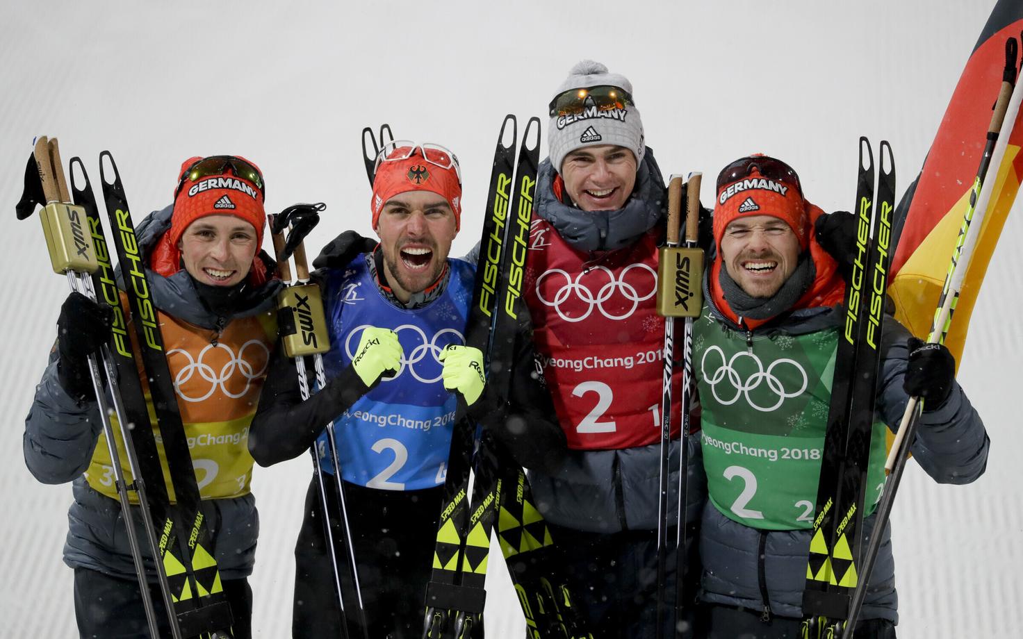 Eric Frenzel, Johannes Rydzek, Vinzenz Geiger, Fabian Riessle