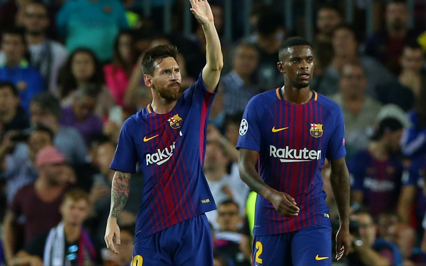 Lionel Messi ja Nelson Semedo.