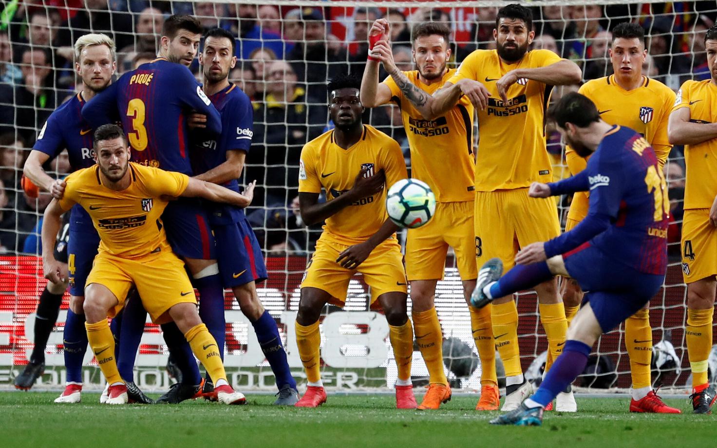 Lionel Messi võiduväravat löömas.