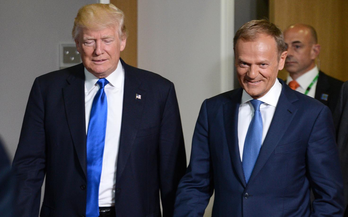 USA president Donald Trump ja EL-i Nõukogu president Donald Tusk.