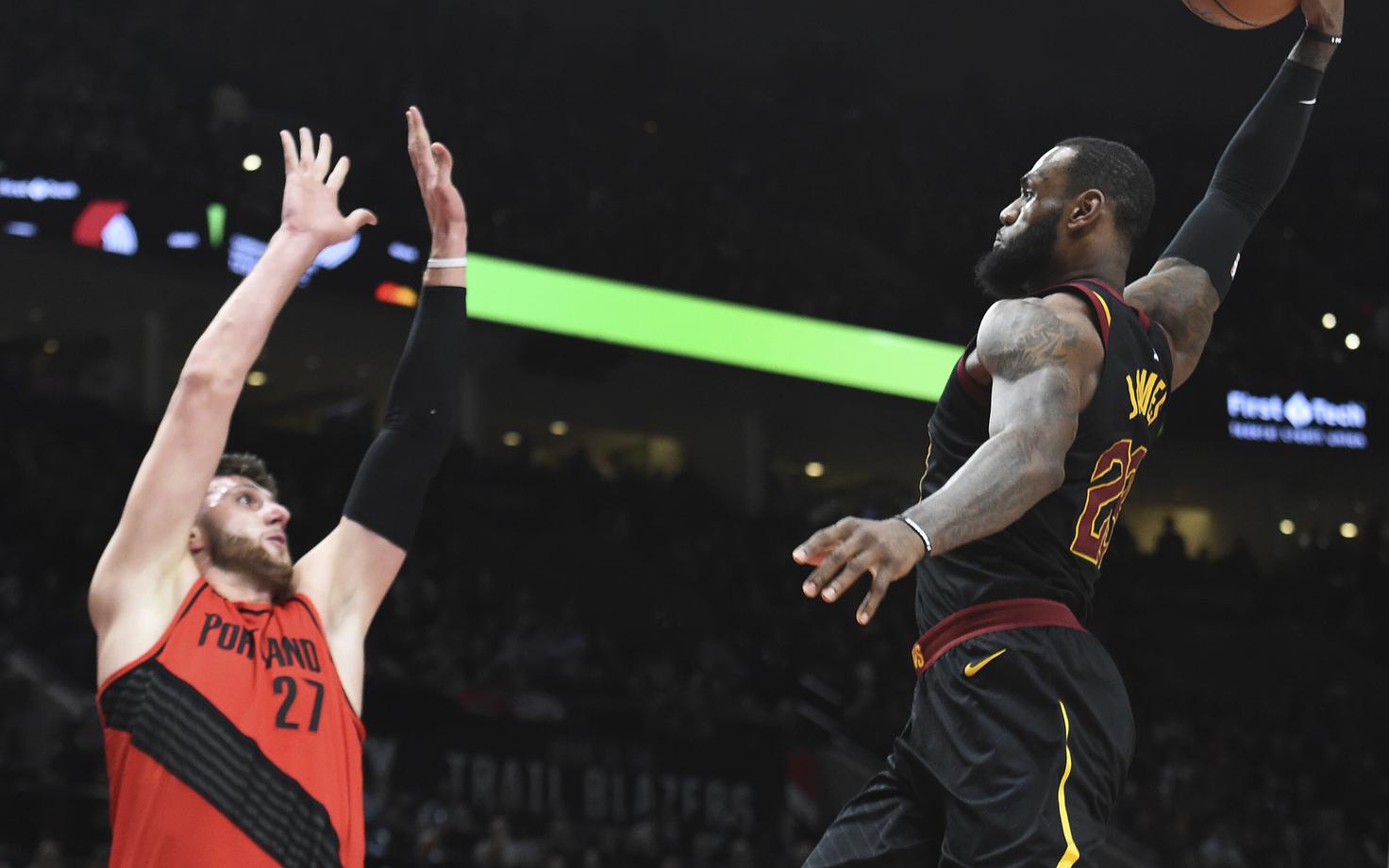 LeBron James ja Jusuf Nurkic