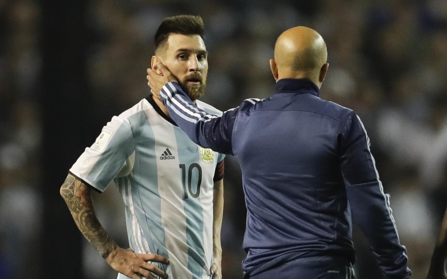 Lionel Messi ja Jorge Sampaoli