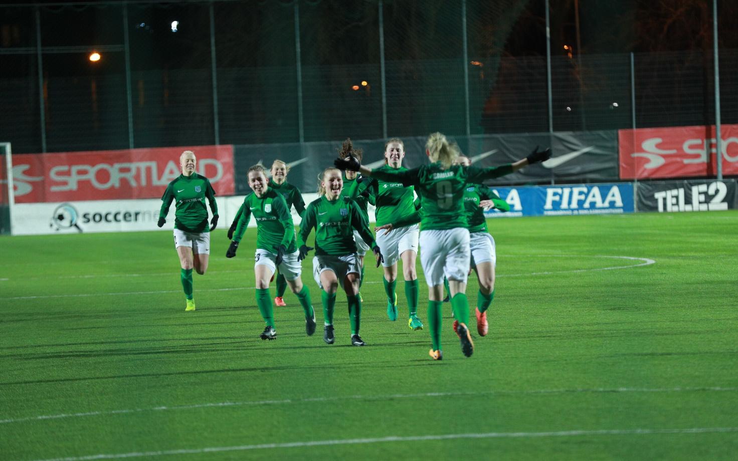 Naiste jalgpalli superkarikas Pärnu JK - Tallinna FC Flora