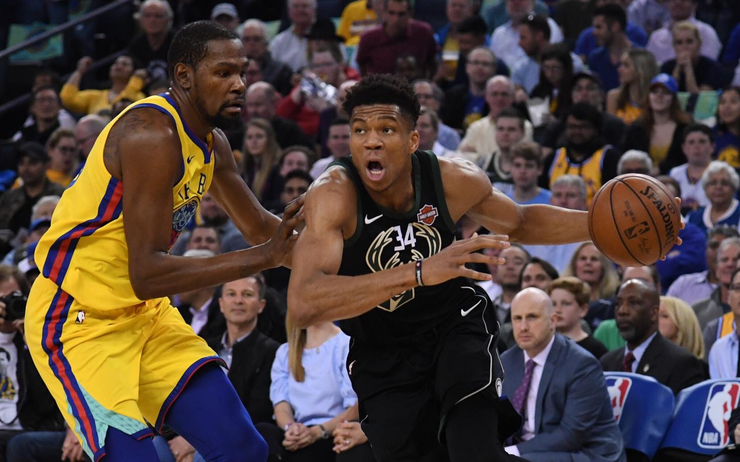 Kevin Durant ja Giannis Antetokounmpo