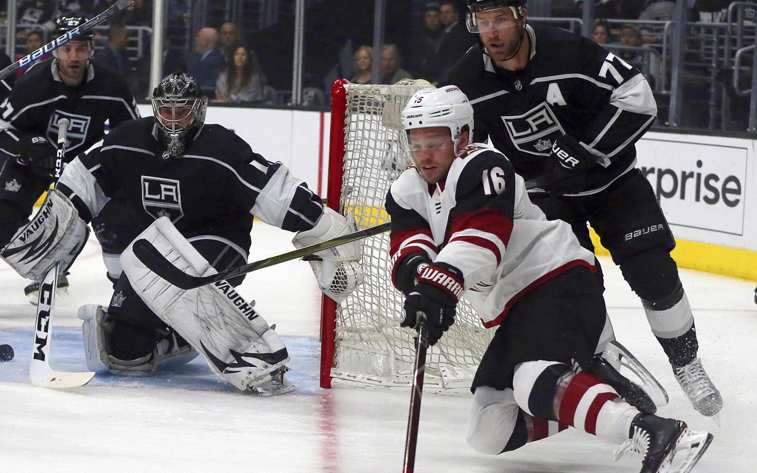 Max Domi, Jack Campbell, Jeff Carter (77)