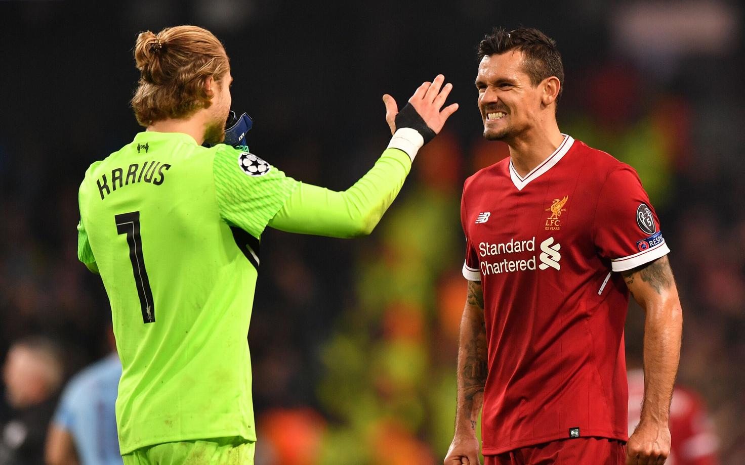 Loris Karius ja Dejan Lovren.