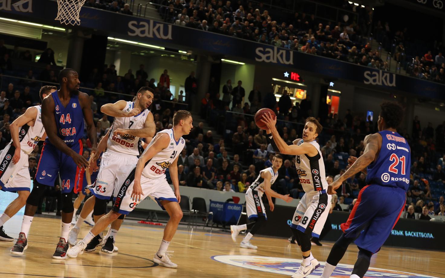 VTB Ühisliiga kohtumine BC Kalev/Cramo - Moskva CSKA