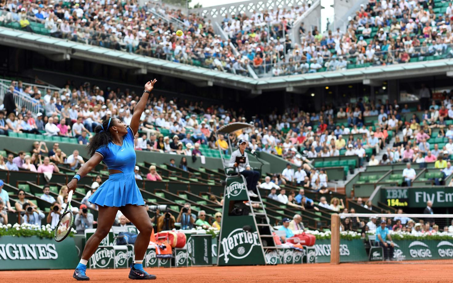 Serena Williams mängis viimati Prantsusmaa lahtistel 2016. aastal.