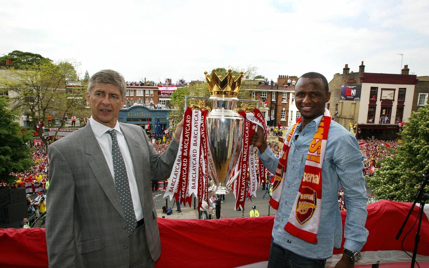 Arsene Wenger ja Patrick Vieira