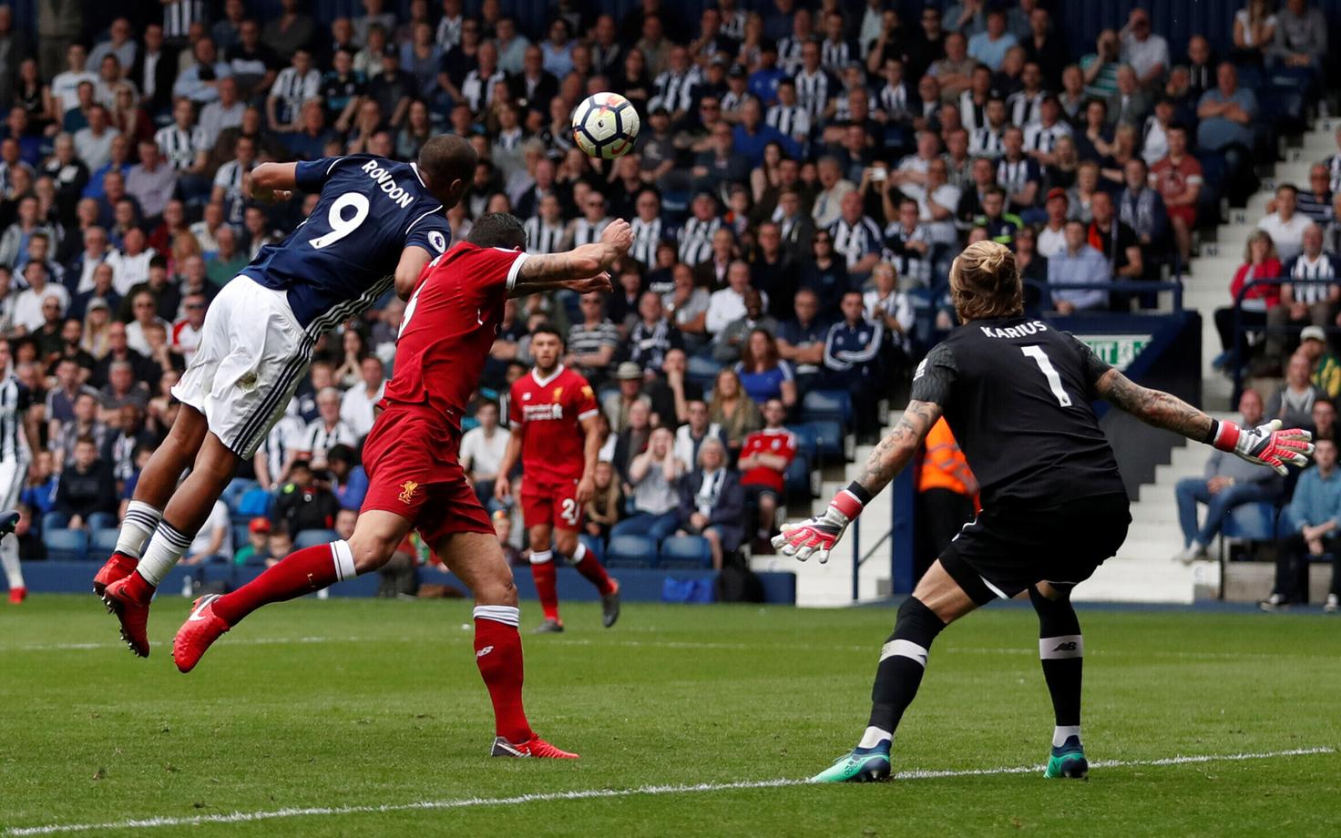 West Bromwichi ründaja Rondon viigiväravat löömas.