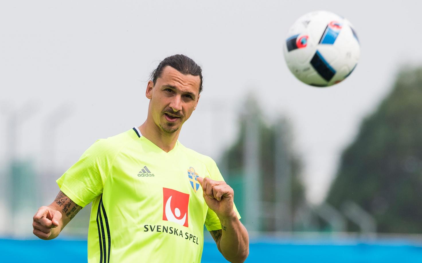 Zlatan Ibrahimovic kaks aastat tagasi Rootsi koondise treeningul.