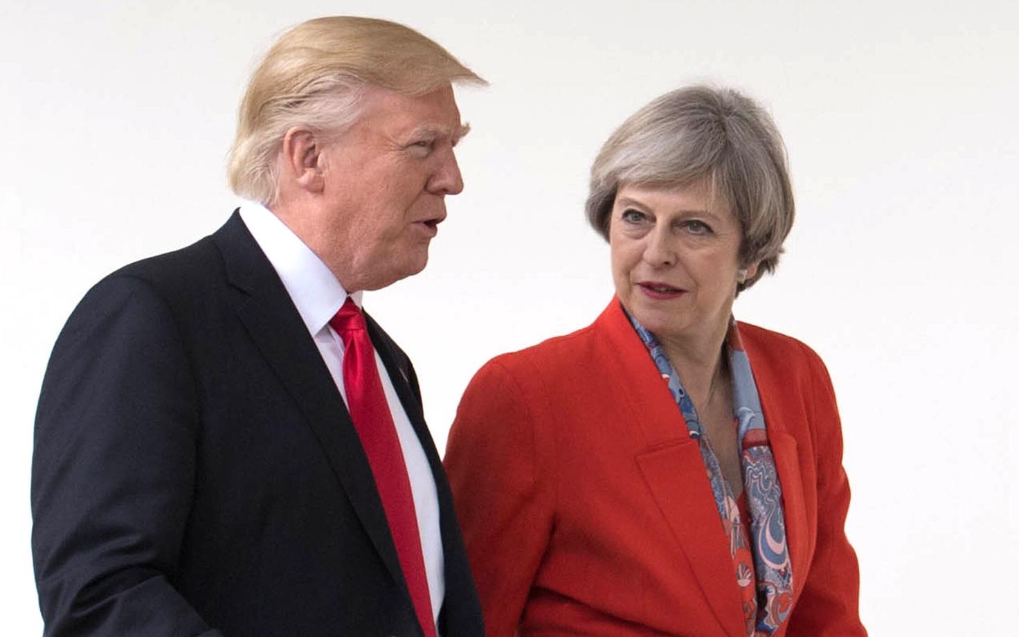 USA president Donald Trump ja Briti peaminister Theresa May tänavu jaanuaris.