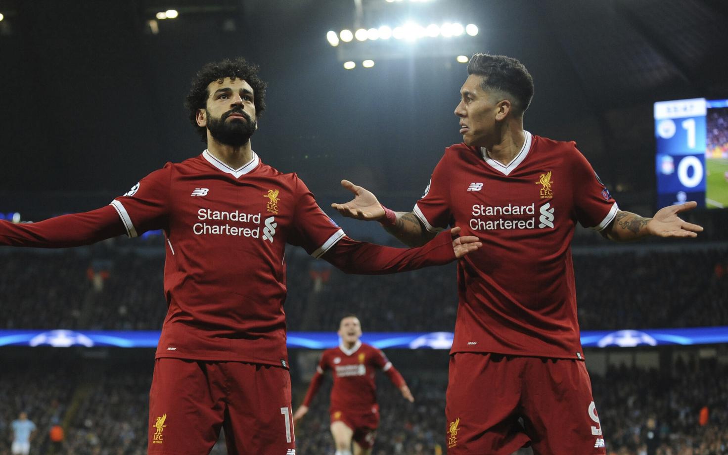 Mohamed Salah ja Roberto Firmino.