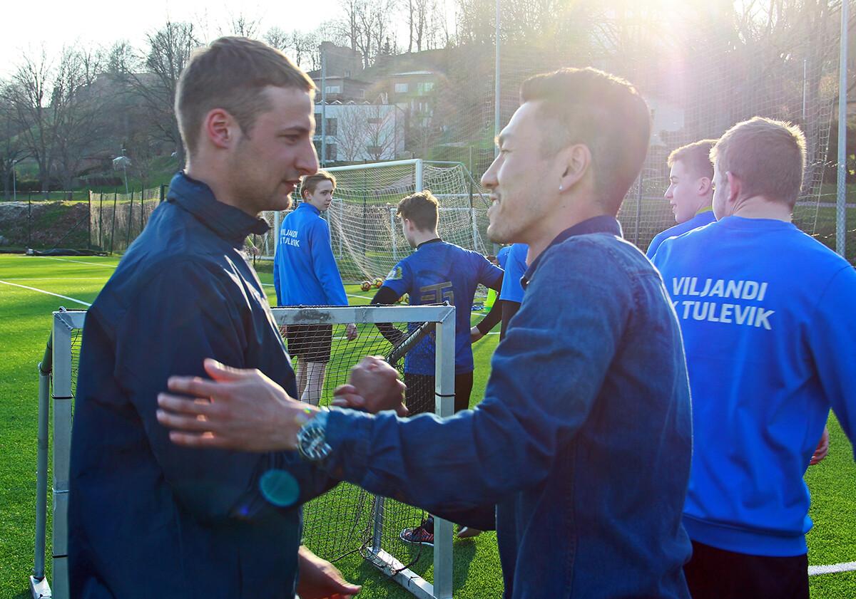 Yosuke Saito jättis esmaspäevasel treeningul meeskonnakaaslastega hüvasti.