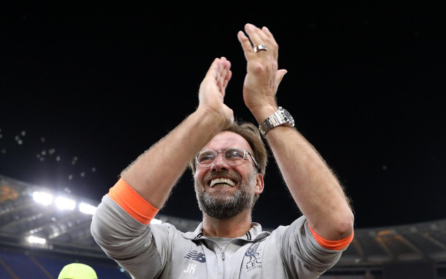 Jürgen Klopp Liverpooli fänne tänamas.