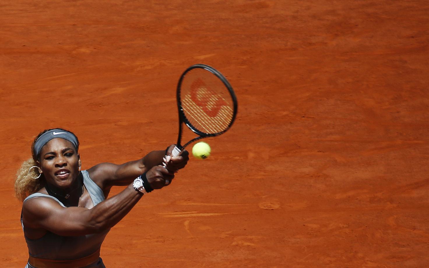 Serena Williams 2015. aasta Madridi tenniseturniiril.