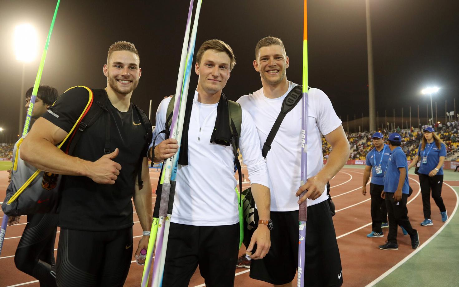 Johannes Vetter, Thomas Röhler, Andreas Hofmann