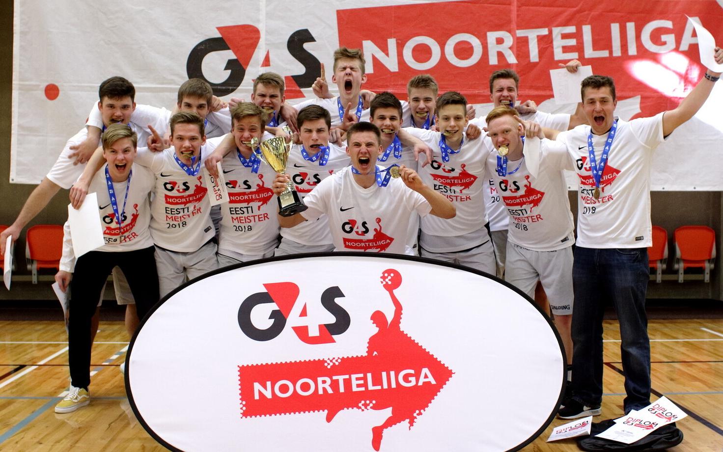 Noorteliigas võidutses U-18 vanuseklassis noormeeste seas BC Tartu.