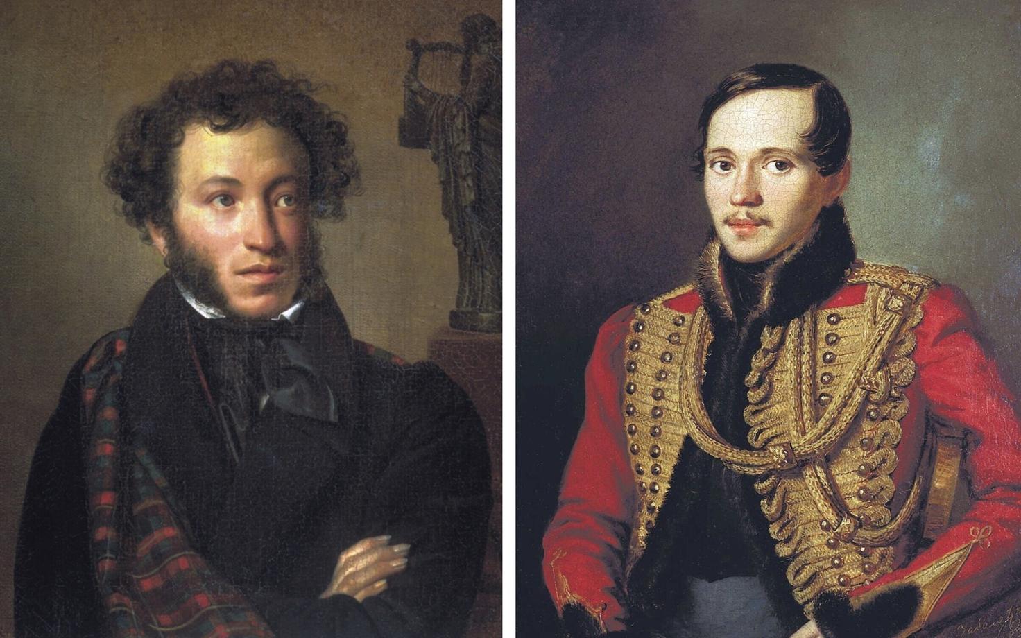 Duellilembus on lõppenud kurvalt ka mitmetele Venemaa suurkujudele. Pildil Aleksandr Puškin ja Mihhail Lermontov, kes mõlemad on ka Kaukaasia teemadel kirjutanud.