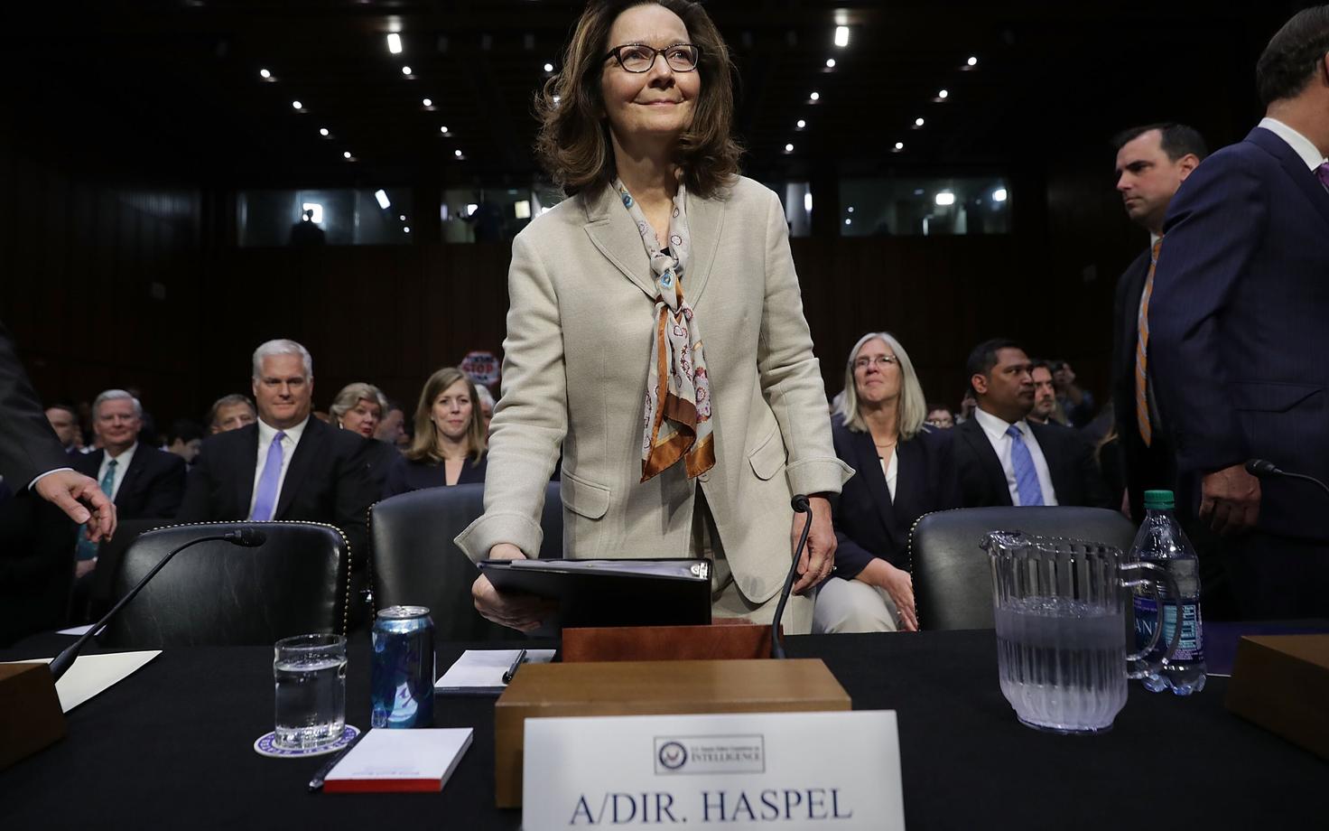 CIA uus juht Gina Haspel senatis.