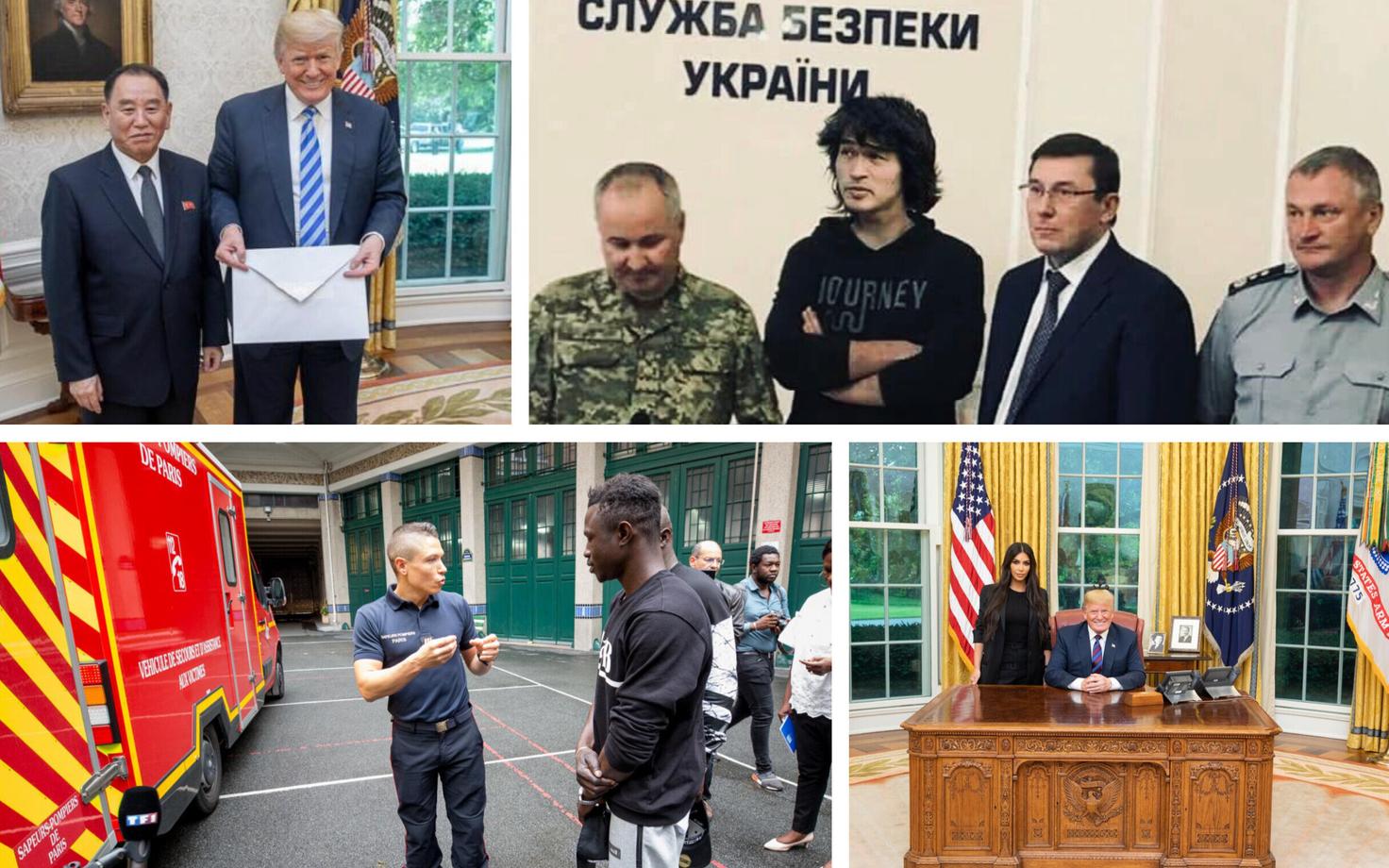 Trump, Põhja-Korea kindral ja Kim Jong-uni kiri (Dan Scavino); Veebihuumor Babtšenko juhtumi teemal (twitter.com/mdobkin); Pariisi