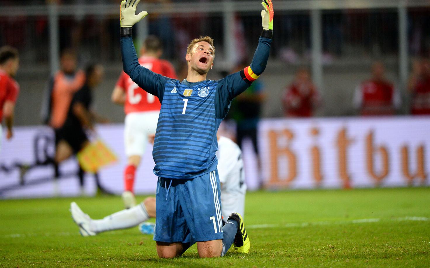 Manuel Neuer Saksamaa väravas.