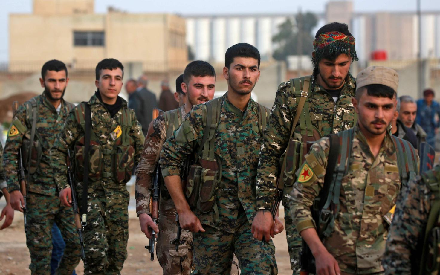 Kurdide Rahvakaitseüksuse (YPG) liikmed.