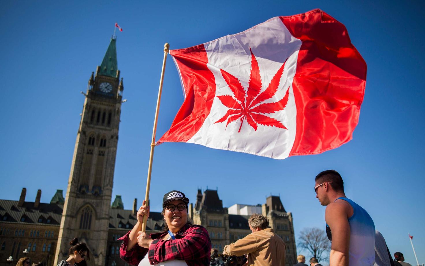 Meeleavaldus marihuaana legaliseerimise toetuseks Ottawas.