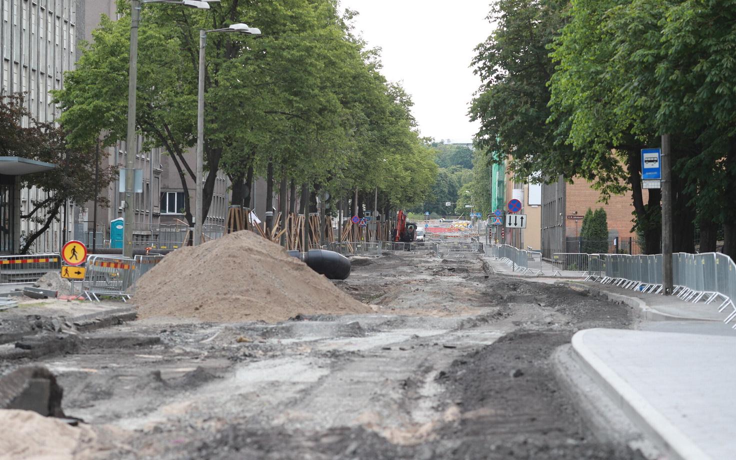 Teetööd Gonsiori tänaval kestavad kogu suve ja sügise