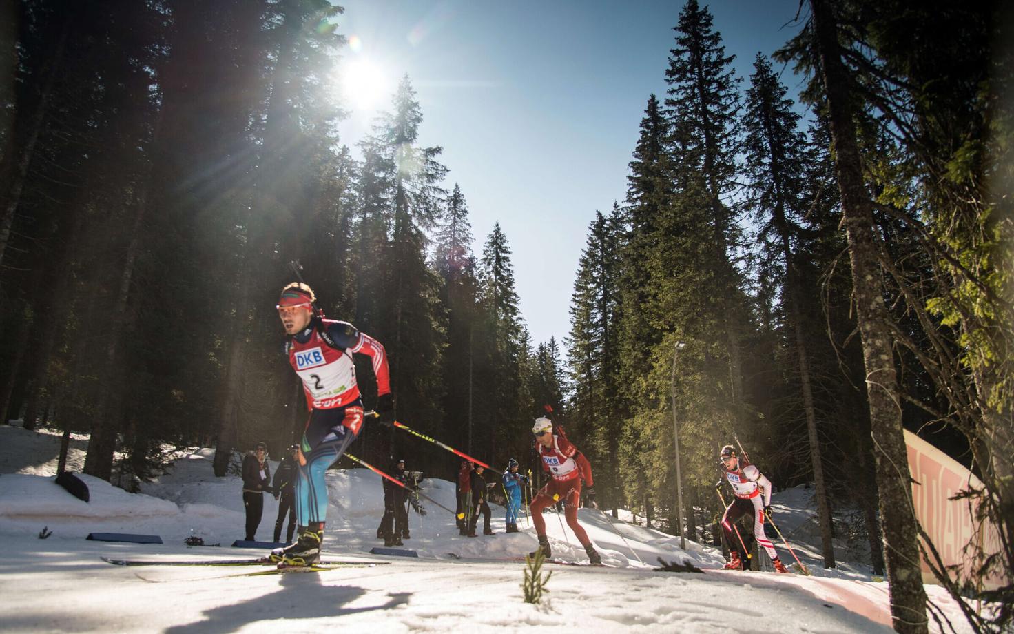 Laskesuusatajad Pokljukas
